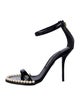 Dolce & Gabbana Faux Pearl Accents Patent Leather Sandals