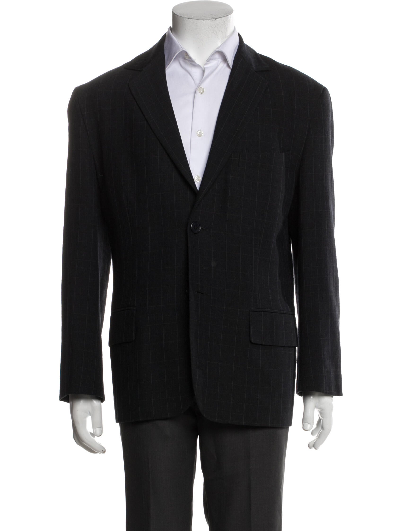 Dolce & Gabbana Wool Plaid Print Blazer