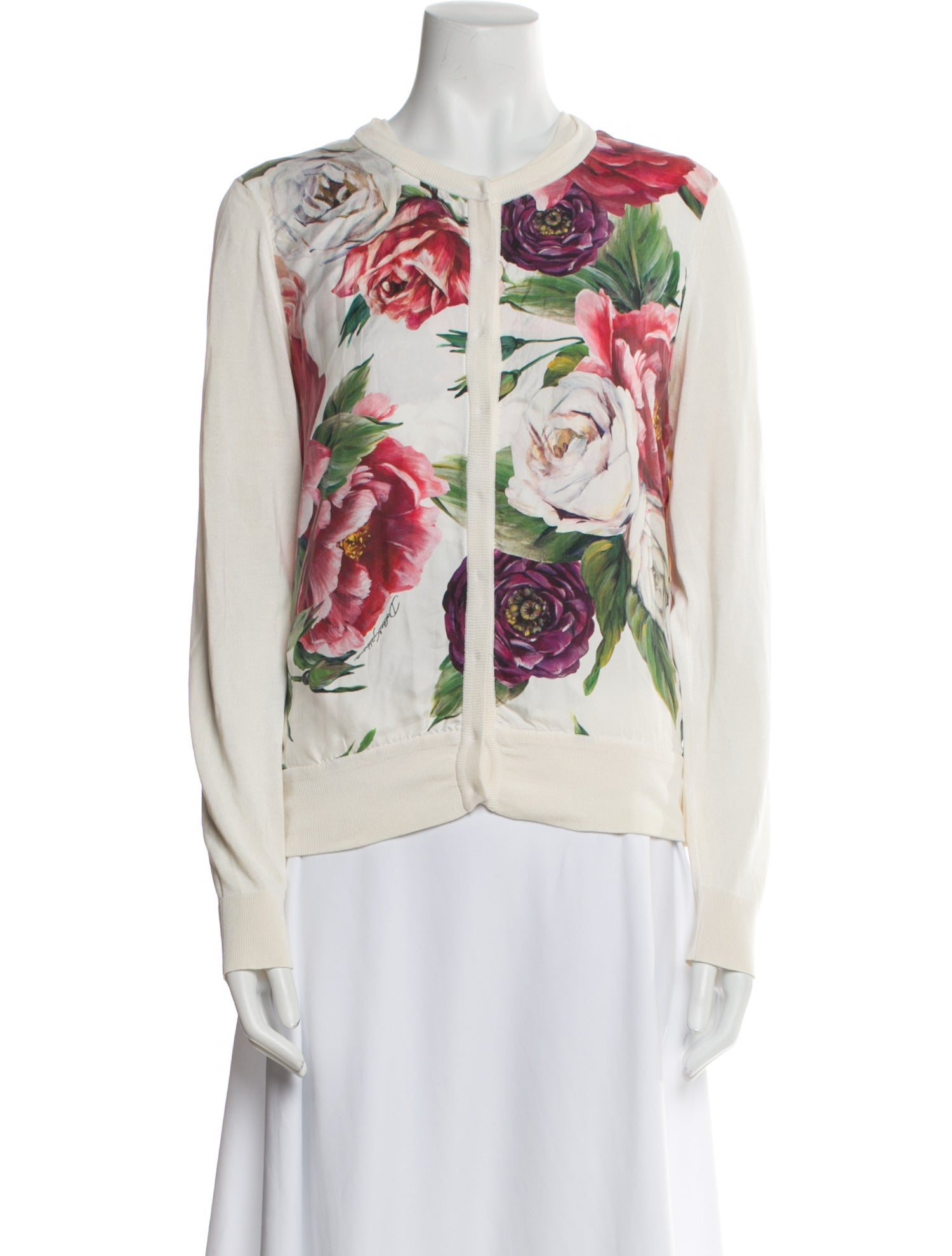 Dolce & Gabbana Silk Floral Print Set