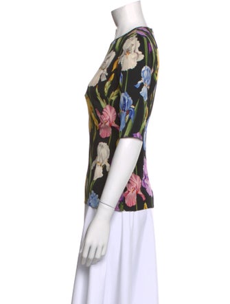 Dolce & Gabbana Silk Floral Print Blouse