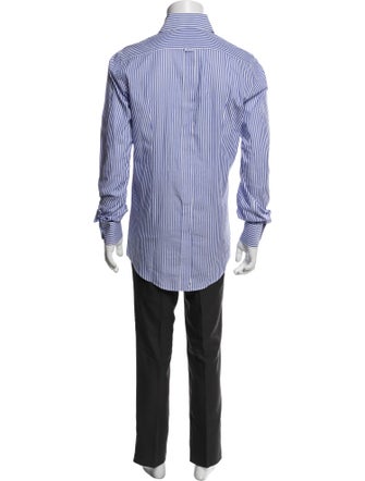 Dolce & Gabbana Striped Long Sleeve Dress Shirt
