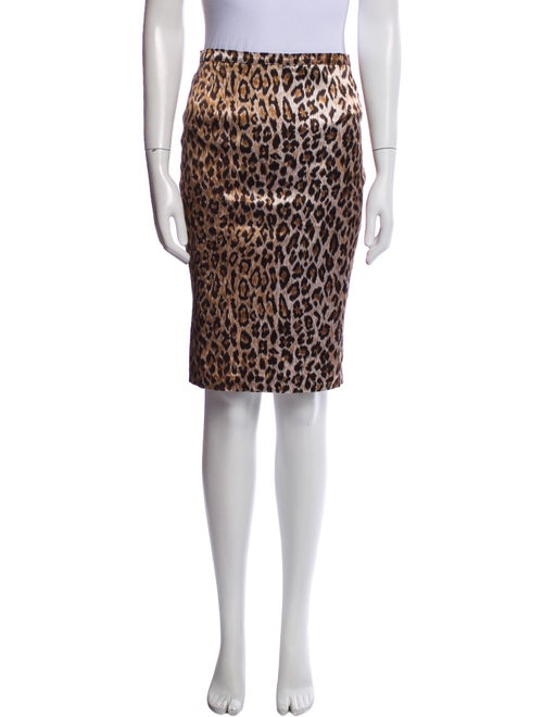 Dolce & Gabbana Animal Print Knee-Length Skirt