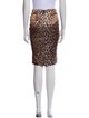 Dolce & Gabbana Animal Print Knee-Length Skirt