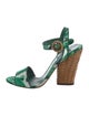 Dolce & Gabbana Flora Print Satin Sandals
