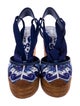Dolce & Gabbana Printed Leather Trim Embellishment D'Orsay Pumps