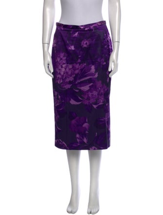 Dolce & Gabbana Silk Knee-Length Skirt