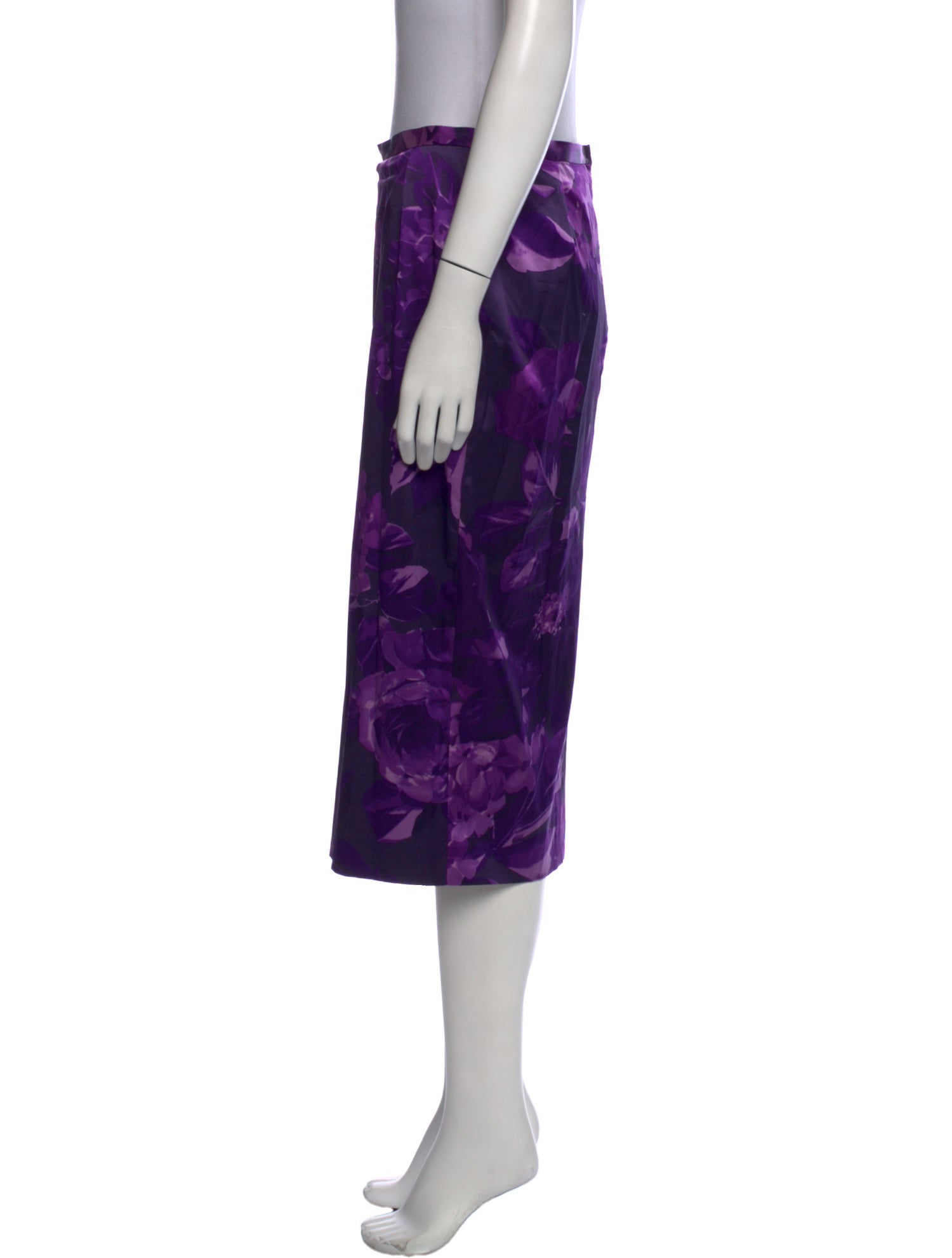 Dolce & Gabbana Silk Knee-Length Skirt