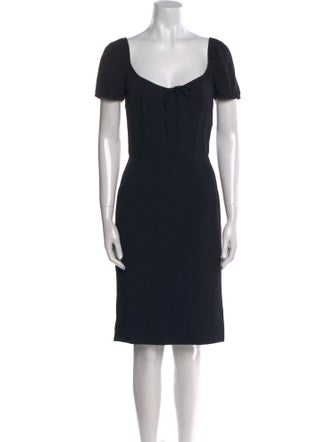 Dolce & Gabbana Square Neckline Knee-Length Dress