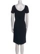 Dolce & Gabbana Square Neckline Knee-Length Dress