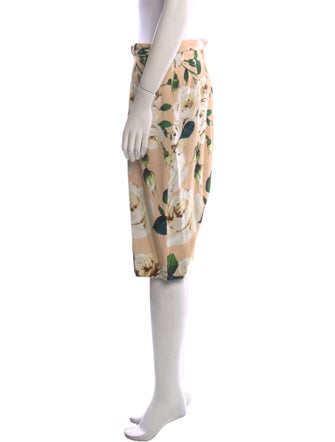 Dolce & Gabbana Floral Print Knee-Length Skirt