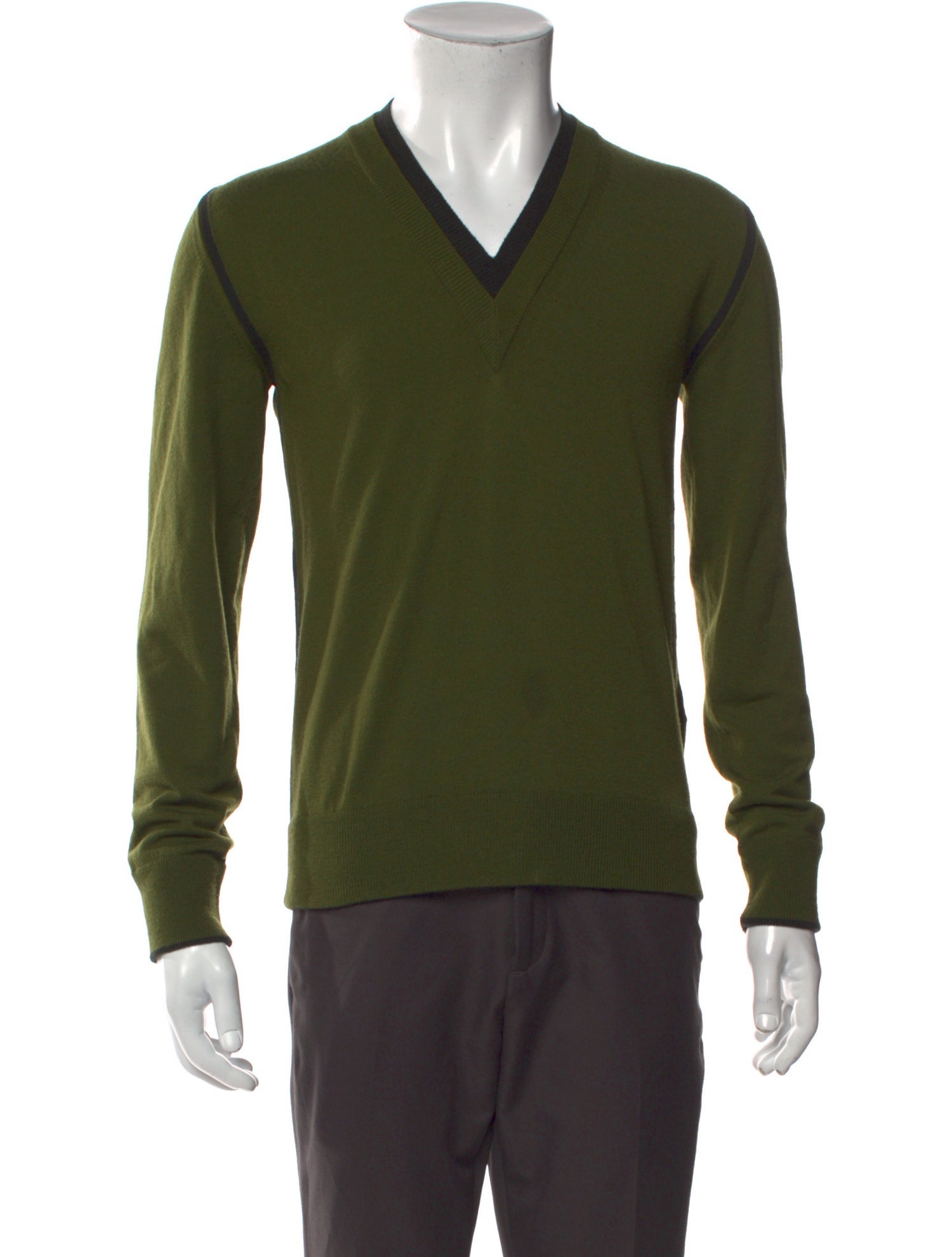 Dolce & Gabbana Virgin Wool V-Neck Pullover