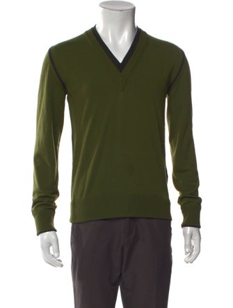 Dolce & Gabbana Virgin Wool V-Neck Pullover