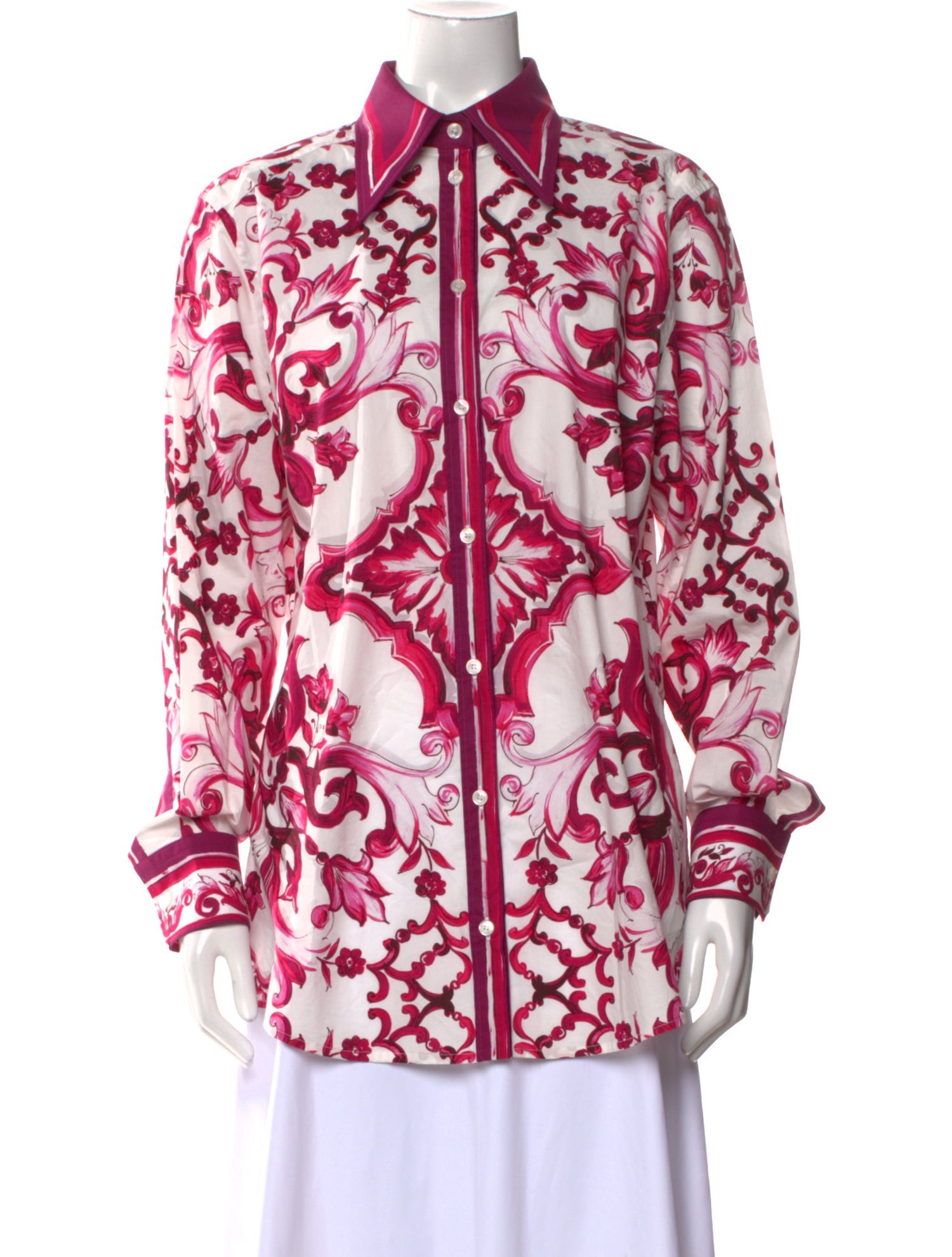 Dolce & Gabbana Printed Long Sleeve Tunic