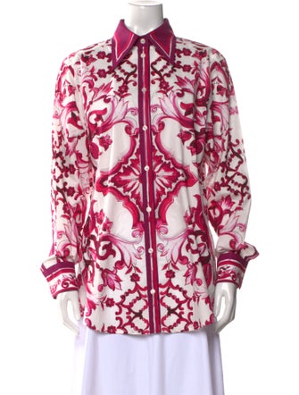 Dolce & Gabbana Printed Long Sleeve Tunic