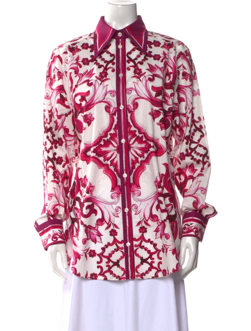 Dolce & Gabbana Printed Long Sleeve Tunic