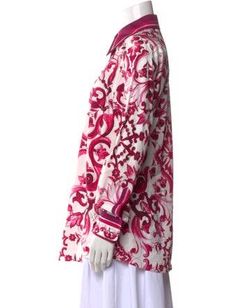 Dolce & Gabbana Printed Long Sleeve Tunic