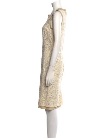 Dolce & Gabbana Crew Neck Knee-Length Dress