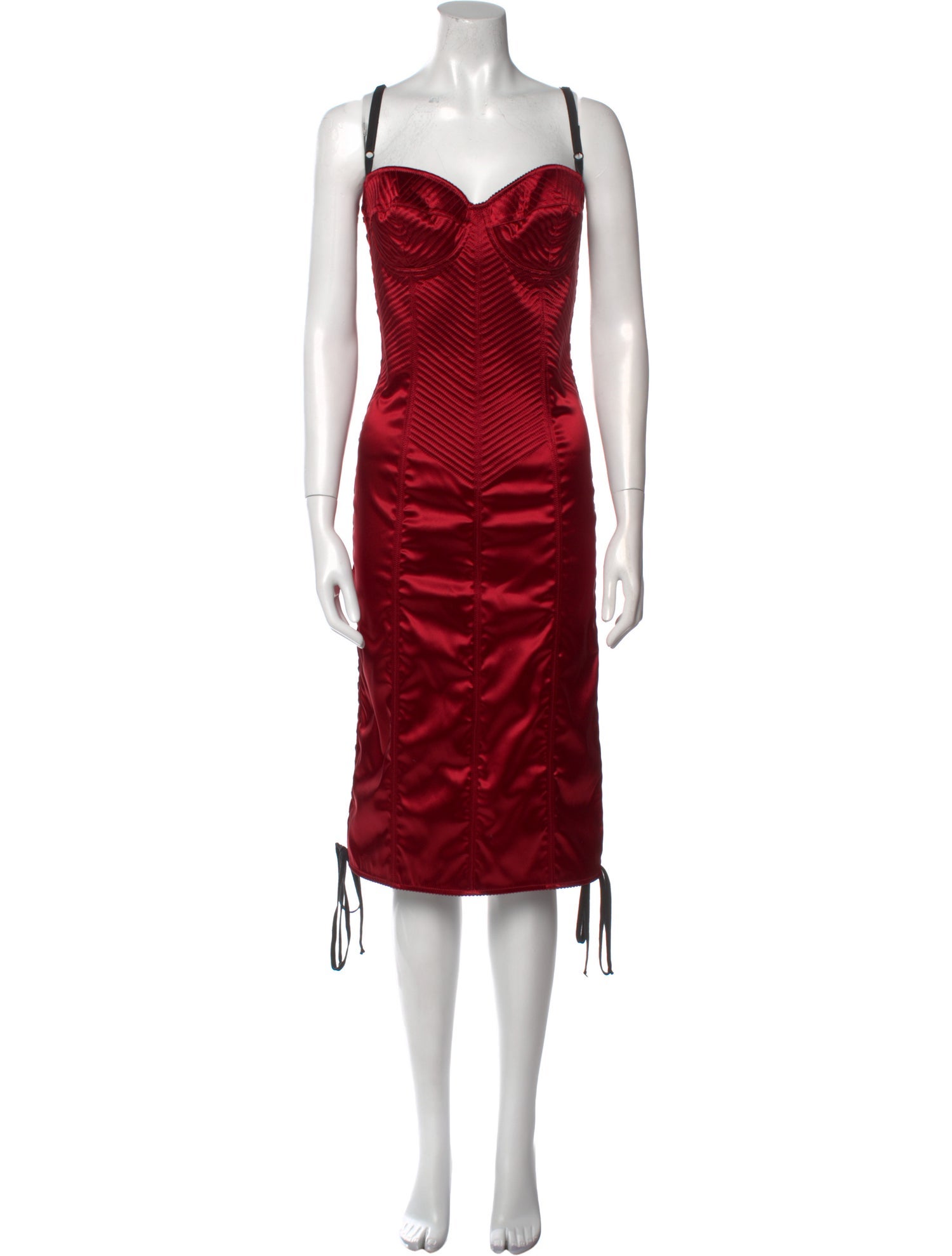 Dolce & Gabbana V-Neck Knee-Length Dress