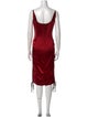 Dolce & Gabbana V-Neck Knee-Length Dress