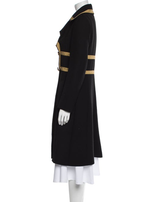 Dolce & Gabbana Virgin Wool Colorblock Pattern Coat