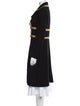 Dolce & Gabbana Virgin Wool Colorblock Pattern Coat