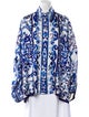 Dolce & Gabbana Silk Printed Button-Up Top