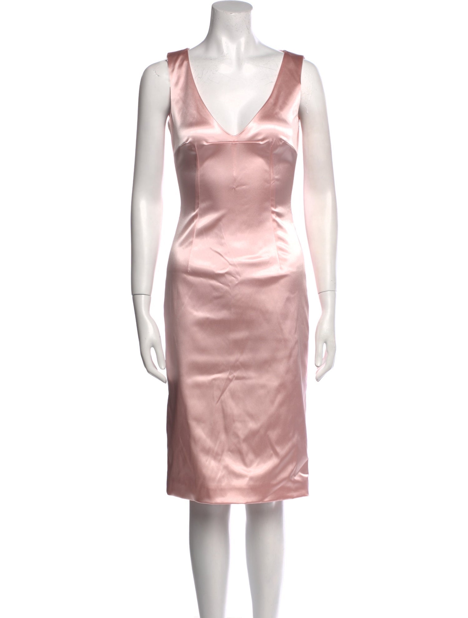 Dolce & Gabbana V-Neck Knee-Length Dress w/ Tags