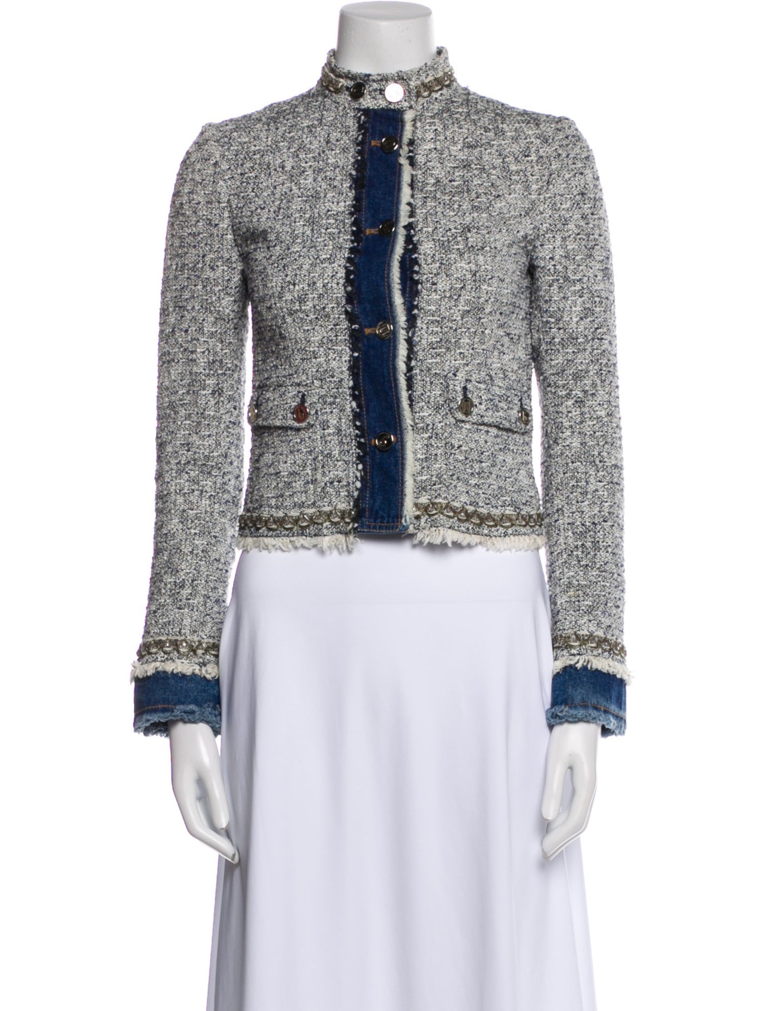 Dolce & Gabbana Tweed Pattern Evening Jacket