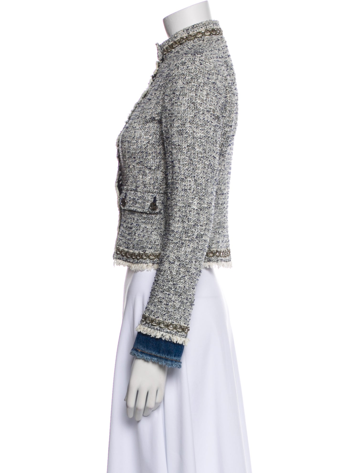 Dolce & Gabbana Tweed Pattern Evening Jacket