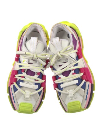 Dolce & Gabbana Canvas Colorblock Pattern Sneakers
