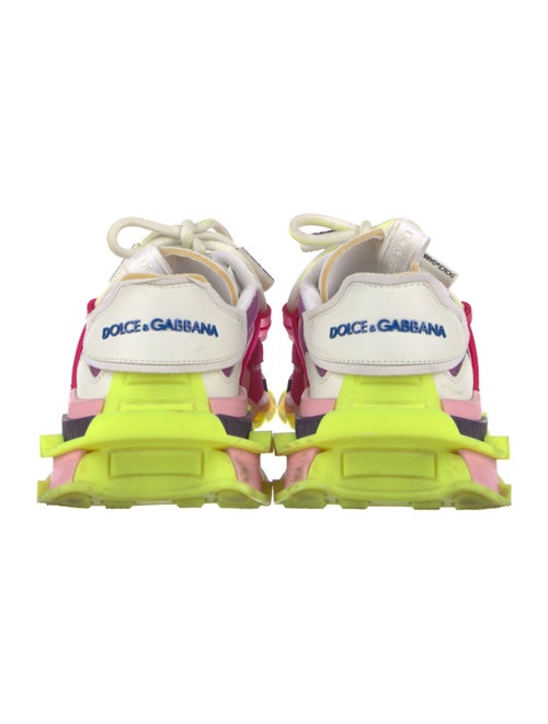 Dolce & Gabbana Canvas Colorblock Pattern Sneakers
