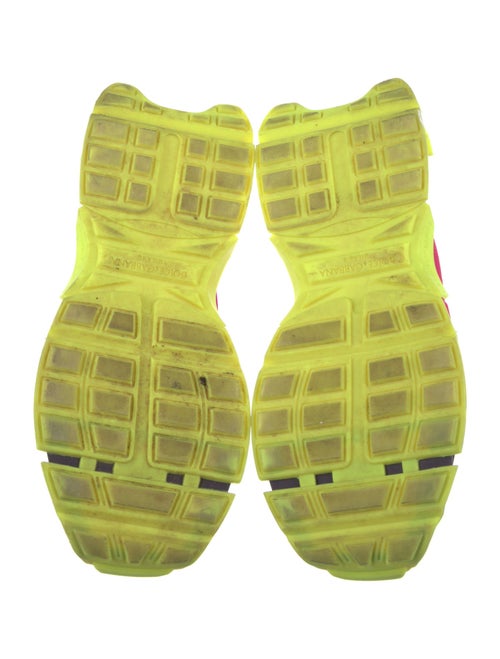 Dolce & Gabbana Canvas Colorblock Pattern Sneakers