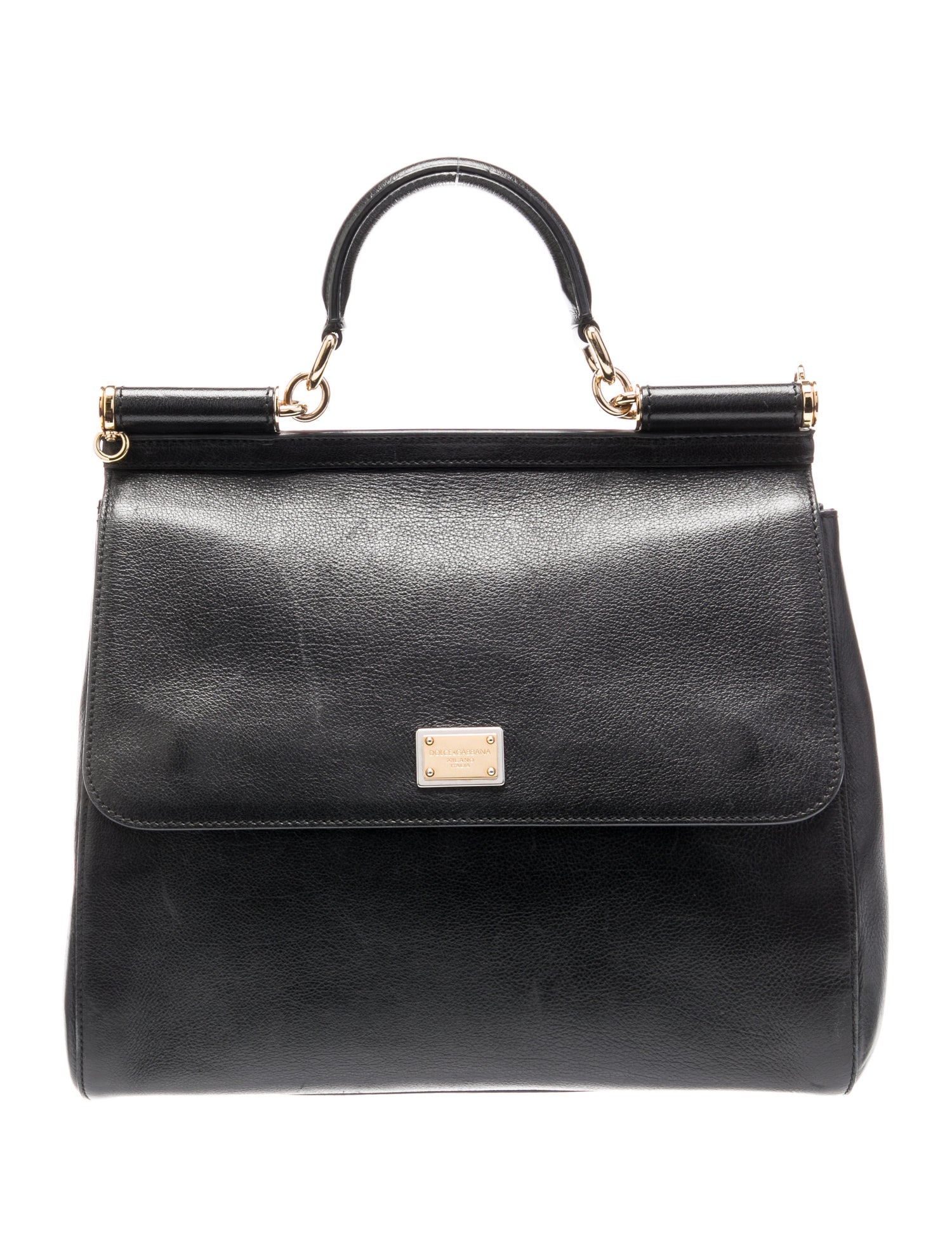 Dolce & Gabbana Leather Top Handle Bag