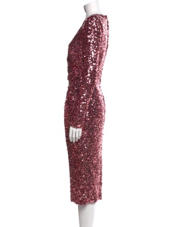 Dolce & Gabbana Sequin Midi Length Dress