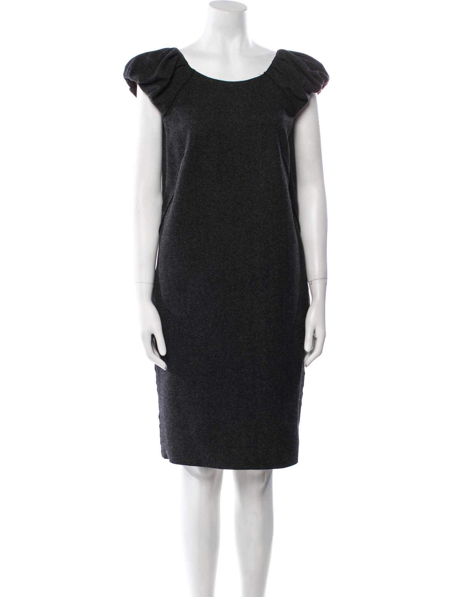 Dolce & Gabbana Virgin Wool Knee-Length Dress