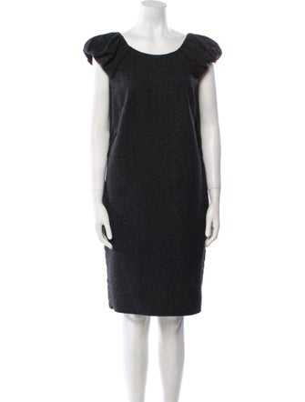 Dolce & Gabbana Virgin Wool Knee-Length Dress