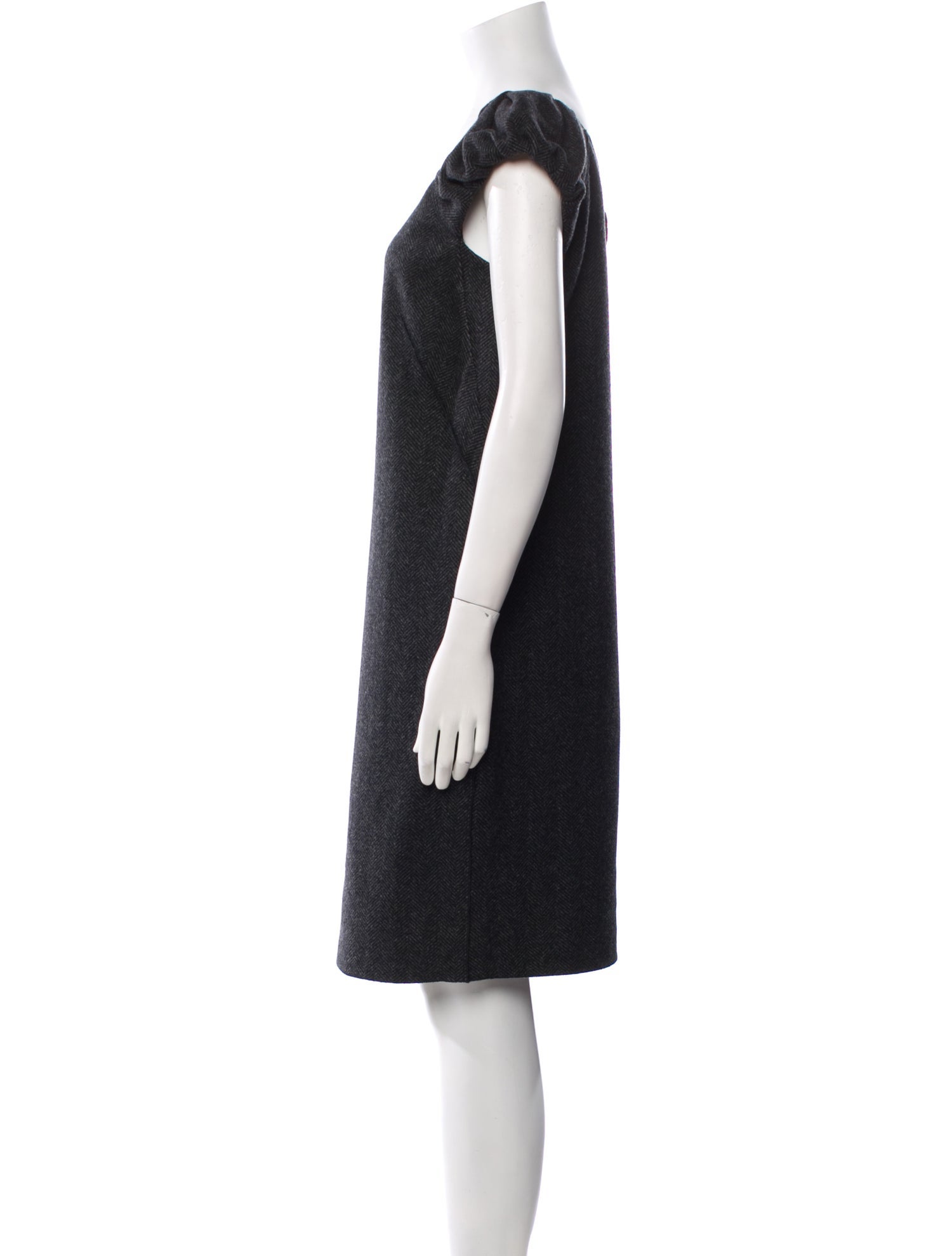 Dolce & Gabbana Virgin Wool Knee-Length Dress
