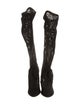Dolce & Gabbana Lace Pattern Sock Boots