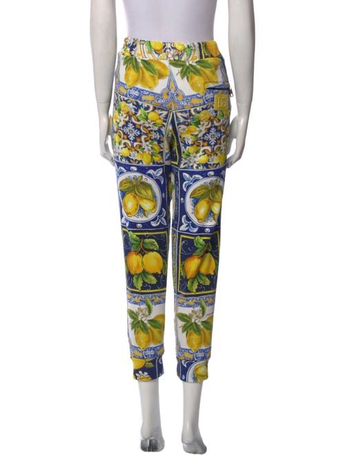 Dolce & Gabbana Silk Skinny Leg Pants