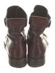 Dolce & Gabbana Leather Leather Trim Embellishment Rain Boots