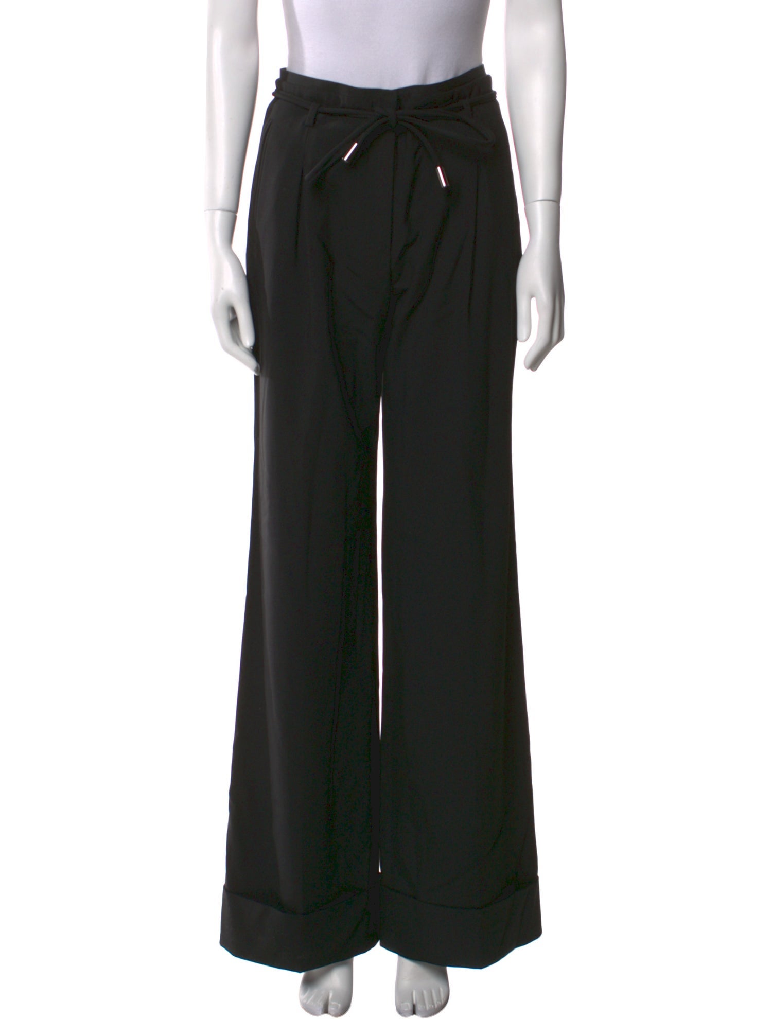 Dolce & Gabbana Virgin Wool Wide Leg Pants