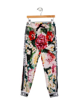 Dolce & Gabbana Girls' Floral Print Joggers