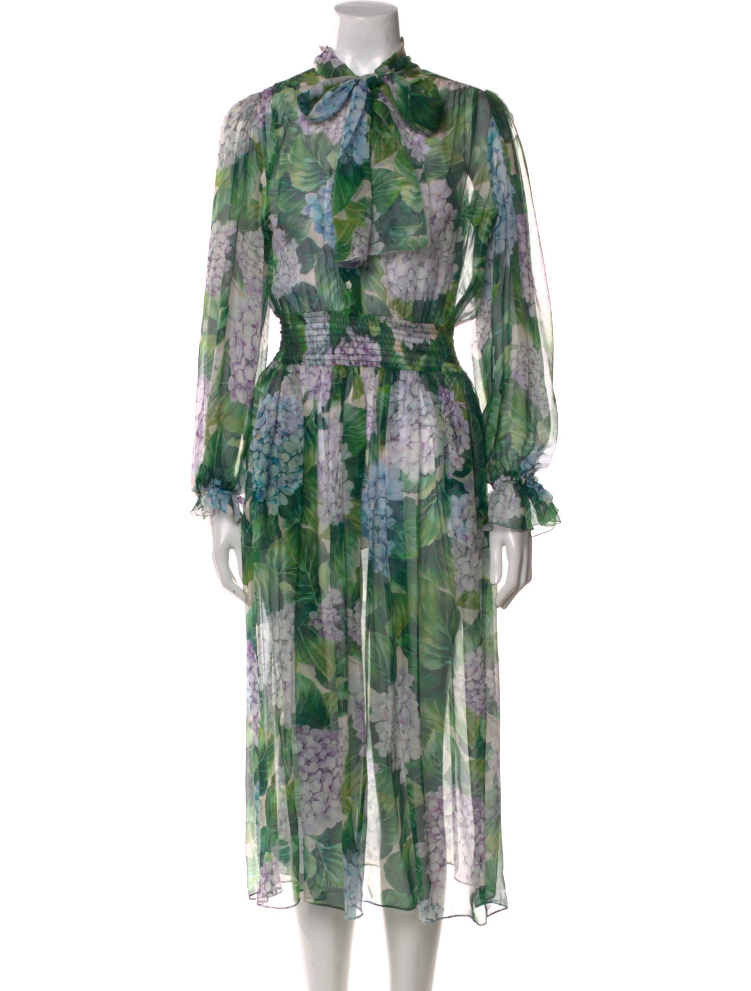 Dolce & Gabbana Silk Long Dress