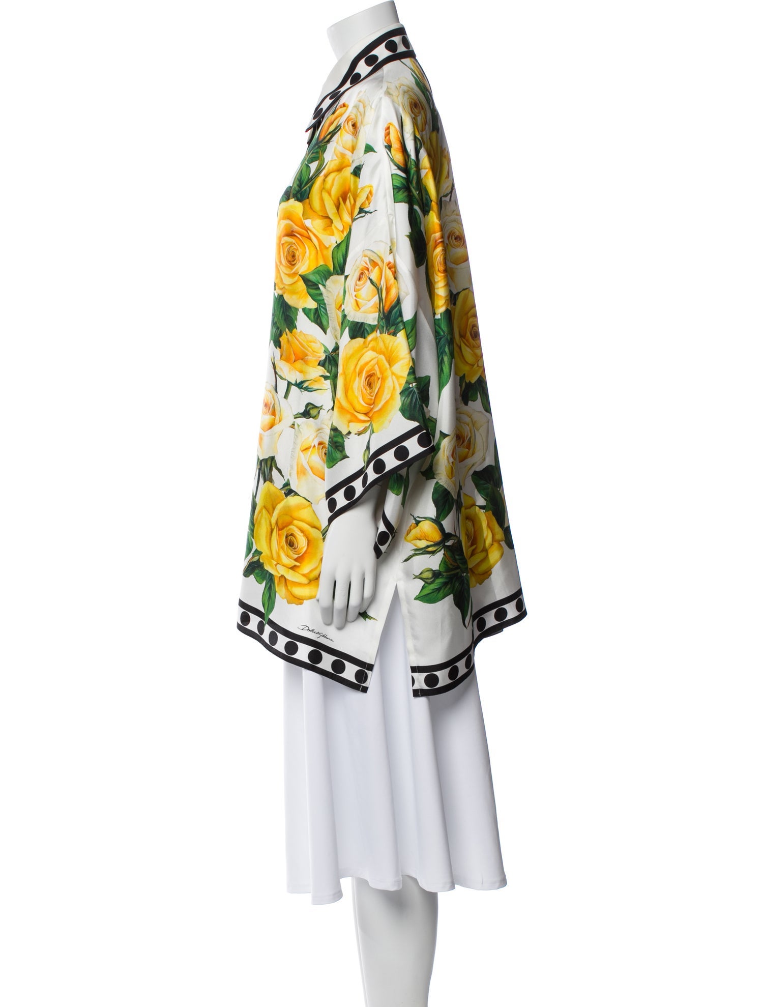 Dolce & Gabbana Silk Floral Print Tunic