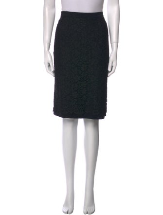 Dolce & Gabbana Raw-Edge Trim Knee-Length Skirt