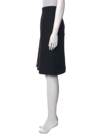 Dolce & Gabbana Raw-Edge Trim Knee-Length Skirt