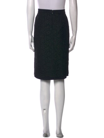 Dolce & Gabbana Raw-Edge Trim Knee-Length Skirt