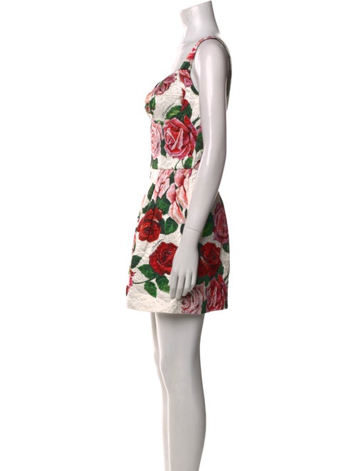 Dolce & Gabbana Floral Print V-Neck Romper