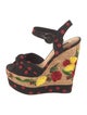 Dolce & Gabbana Printed Embroidered Accent Espadrilles