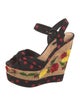 Dolce & Gabbana Printed Embroidered Accent Espadrilles